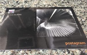 Postagram card as sent