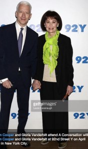 Anderson Cooper and Gloria Vanderbilt